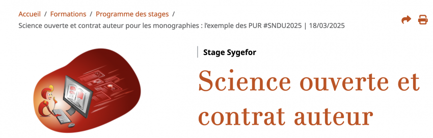 Haut de la page Web de la Semaine numérique des Urfists